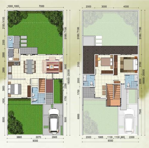 foto denah rumah tipe 125/180 A1-22 perumahan The Eminent Ingenia