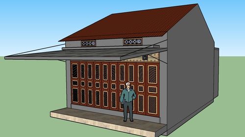 foto tampak rumah tipe 30 perumahan GRAHA SAMIRA MOGA
