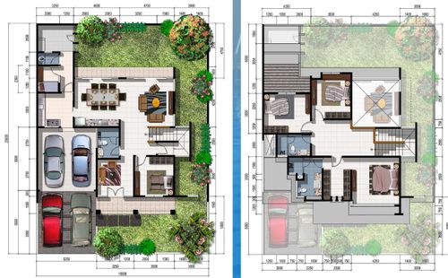 foto denah rumah tipe HESTIA perumahan Nirvana Residence