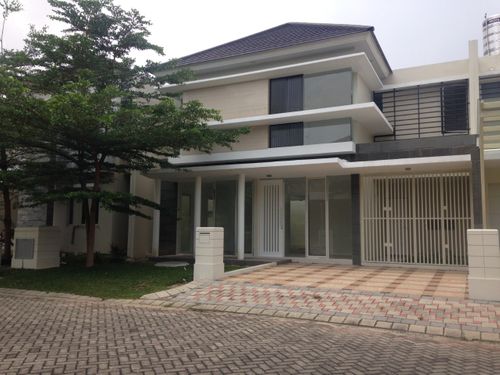 foto tampak rumah tipe EIRENE perumahan Nirvana Residence