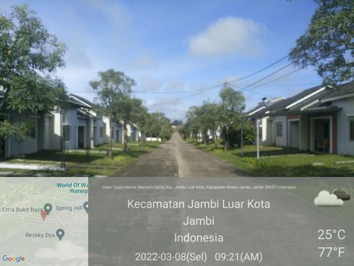 foto posisi tengah perumahan CitraRaya City Cluster Citra Bukit Raya