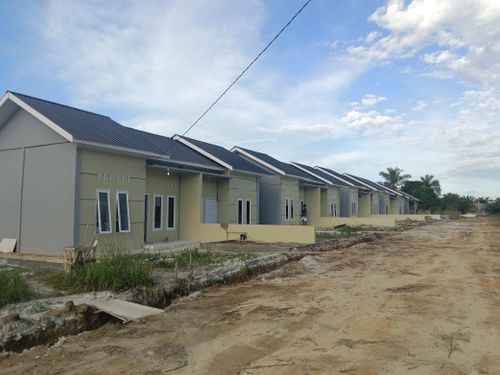 foto posisi tengah perumahan Villa bunga