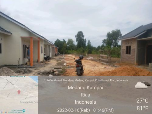 foto posisi tengah perumahan Graha Teluk Belango