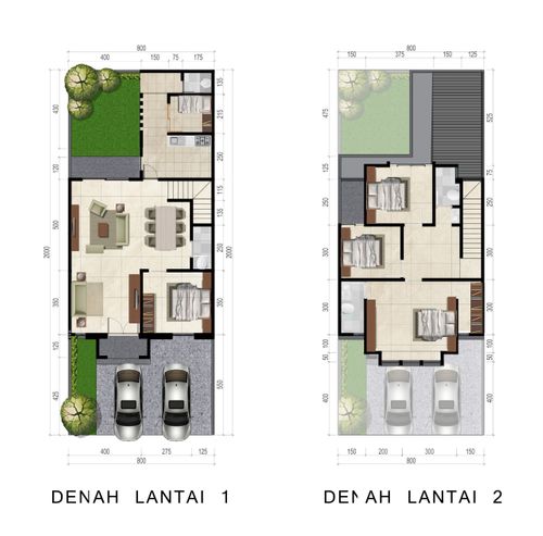 foto denah rumah tipe ALLYRA perumahan CITRASUN GARDEN SEMARANG