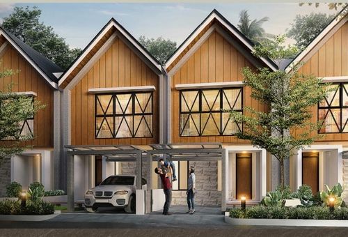 foto tampak rumah tipe T. 93 / 109 perumahan Perum AUSTINVILLE Tahap II