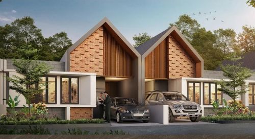 foto tampak rumah tipe T.  68 / 106 perumahan Perum AUSTINVILLE Tahap II