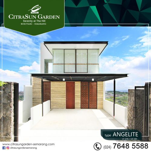 foto tampak rumah tipe ANGELITE perumahan CITRASUN GARDEN SEMARANG