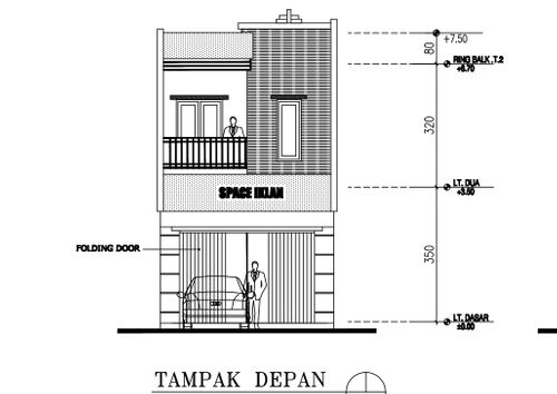 foto tampak rumah tipe B1 perumahan PORIS RESIDENCE