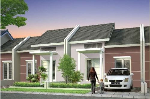 foto tampak rumah tipe tulip perumahan GRAND KENCANA BANGIL 2