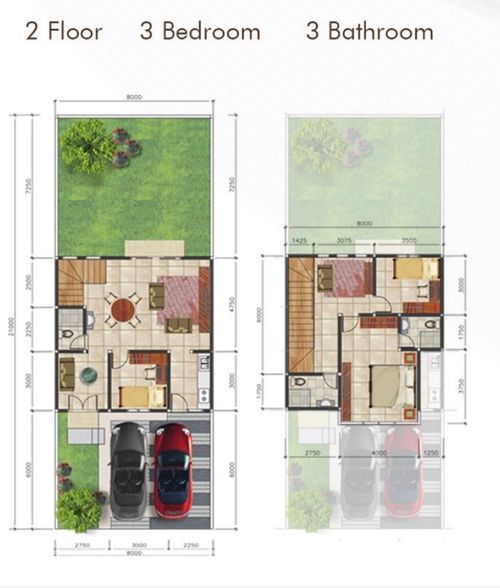 foto denah rumah tipe 131 / 178 perumahan Villa Puncak Tidar