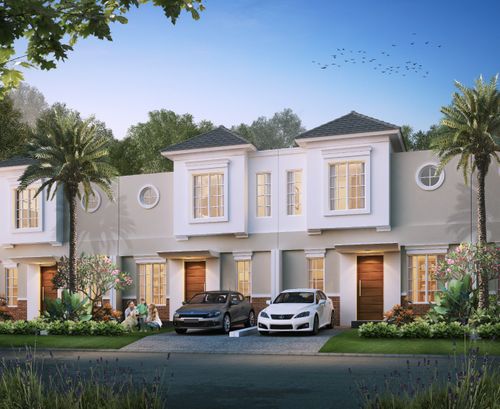 foto tampak rumah tipe ELBURG perumahan CITRAHARMONI - CLUSTER ROTTERDAM