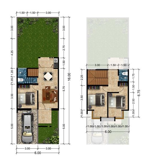 foto denah rumah tipe CASSABILA perumahan SAFIRA GARDEN