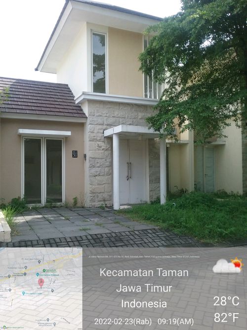 foto tampak rumah tipe CASTERTON perumahan CITRAHARMONI - CLUSTER STAMFORD