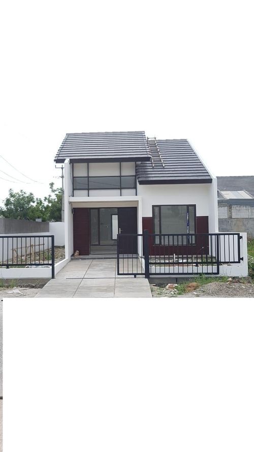 foto tampak rumah tipe ANTASARI 45 perumahan GRAND RESIDENCE CITY