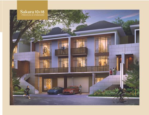 foto tampak rumah tipe Sakura - PREMIUM perumahan MORIZEN