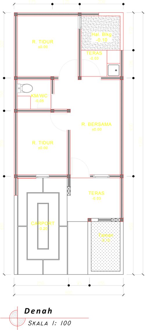 foto denah rumah tipe 33 Living Room (307) perumahan Griya Pataruman Asri 3