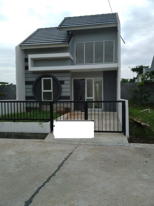 foto tampak rumah tipe PRAPANCA 32 perumahan GRAND RESIDENCE CITY