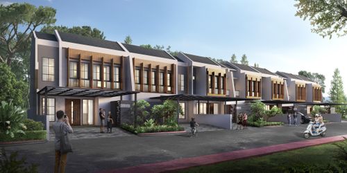 foto tampak rumah tipe Azalea perumahan Metland Tambun