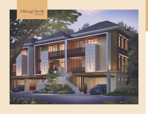 foto tampak rumah tipe Hiiragi - PREMIUM perumahan MORIZEN