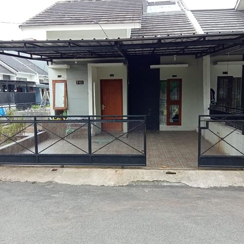 foto tampak rumah tipe 36 perumahan Pesona Ciganitri 1