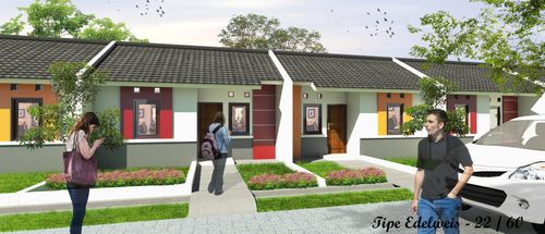 foto tampak rumah tipe Lotus perumahan PERMATA MUTIARA MAJA - CLUSTER SAPHIRE & SAPHIRE 2