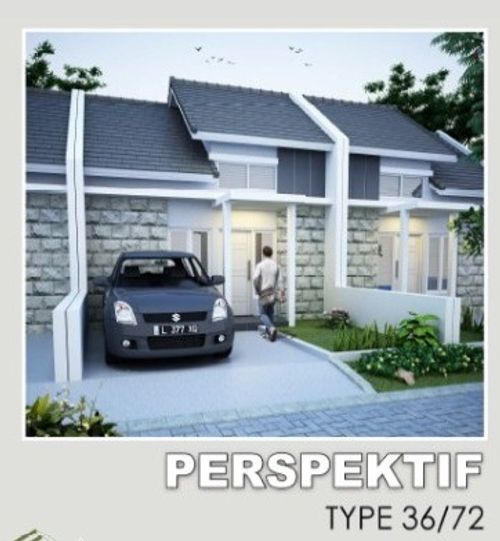 foto tampak rumah tipe 36/72 perumahan GRAHA PUNCAK ANOMSARI