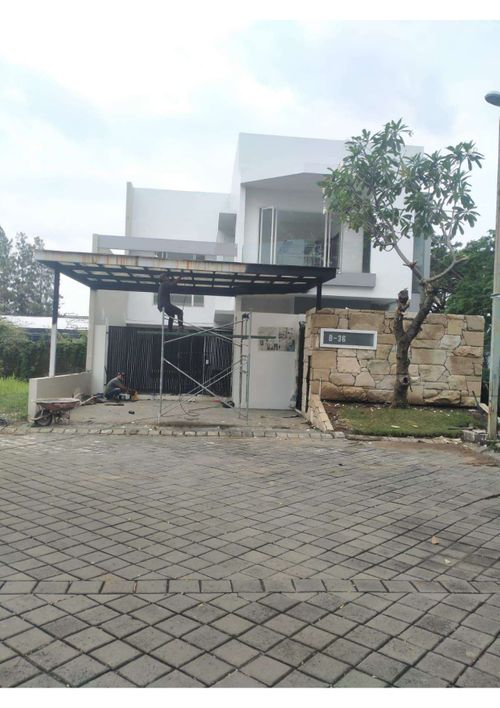 foto tampak rumah tipe IRIS HOOK perumahan FOREST MANSION