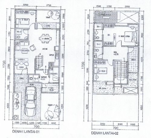 foto denah rumah tipe CEDAR perumahan ALAM SUTERA - SUTERA VICTORIA