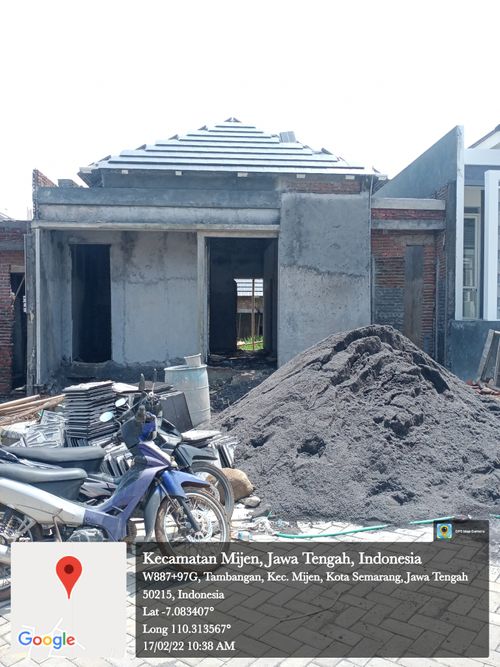 foto tampak rumah tipe Gaharu 48 perumahan BSB Village Lokka Kayon