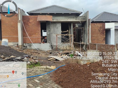 foto tampak rumah tipe Meranti 42 perumahan BSB Village Lokka Kayon