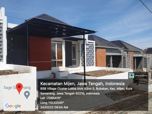 foto tampak rumah tipe Gaharu 48 perumahan BSB Village Lokka Kayon