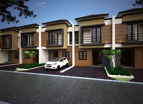 foto tampak rumah tipe 90/81 perumahan KSO PURI CEMPAKA