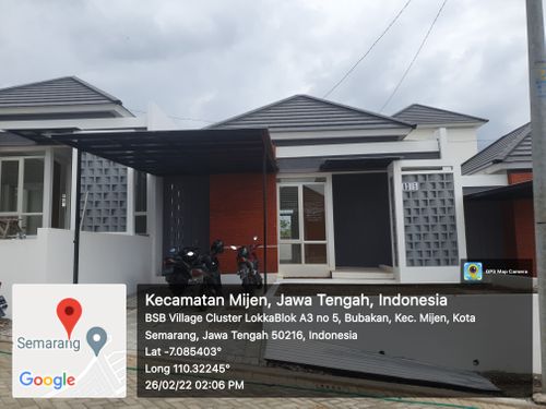 foto tampak rumah tipe Gaharu 48 perumahan BSB Village Lokka Kayon