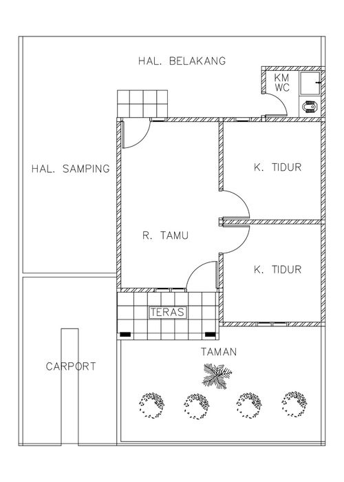 foto denah rumah tipe Tiga Puluh Enam 130 perumahan Pesona bumi mayang
