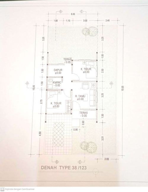 foto denah rumah tipe F - 13 / 38 perumahan ARGENTINA RESIDENCE