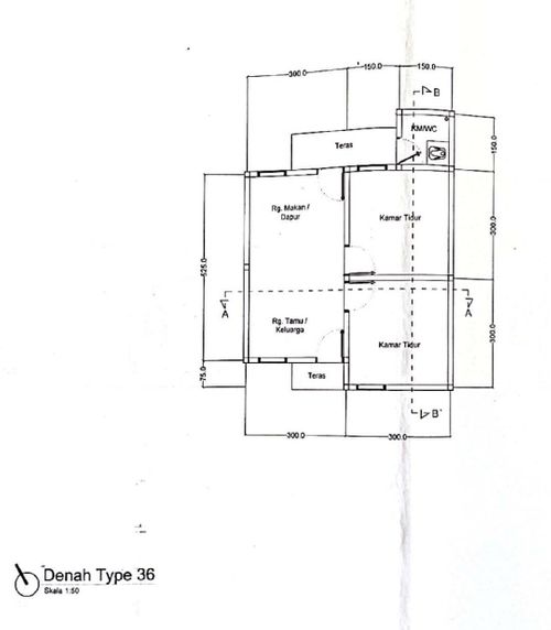 foto denah rumah tipe 60/91 perumahan RATONA RESIDENCE