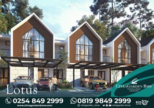 foto denah rumah tipe Lotus perumahan CitraGarden BMW