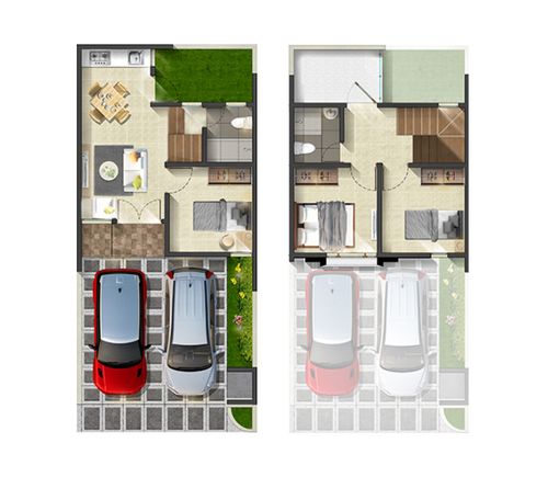 foto denah rumah tipe T 69 - CATALINA perumahan Grand Duta City, Bekasi - 2