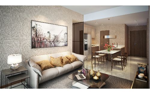 foto denah rumah tipe Tower 5-C 2 BR (SF) perumahan Apartement Marigold