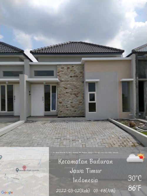 foto tampak rumah tipe 41 perumahan Newtown Park