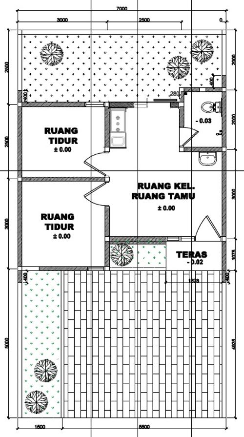 foto denah rumah tipe 41 perumahan Newtown Park