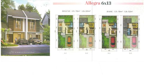 foto tampak rumah tipe ALLEGRA BASIC perumahan Summarecon Emerald Karawang - Cluster Elora