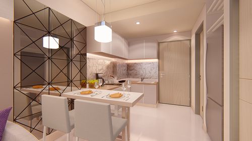 foto tampak rumah tipe 1 -BR (B1A) perumahan TAMANSARI ISWARA APARTMENT