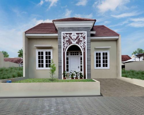 foto tampak rumah tipe 70/174 perumahan GRIYA SATRIA BUKIT PERMATA TAHAP I