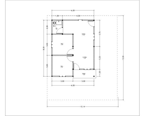 foto denah rumah tipe Subsisi perumahan GIZATAMA RESIDENCE III