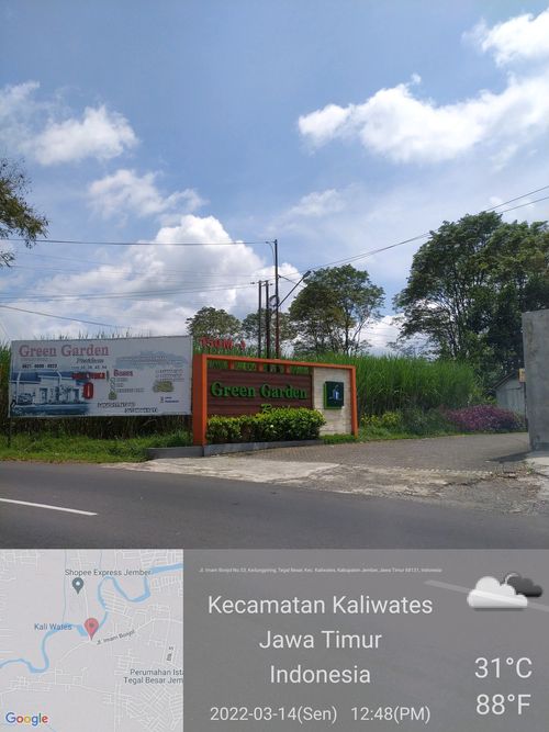foto gerbang perumahan Green Garden Residence II