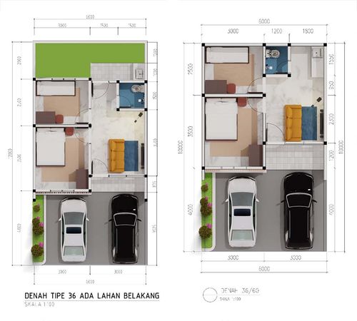 foto denah rumah tipe graha samala 36/60 perumahan GRAHA SAMALA