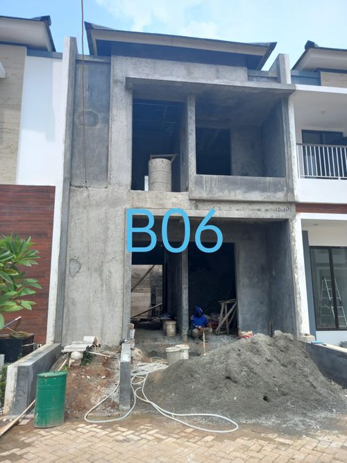foto tampak rumah tipe Alegra perumahan The Amari Bintaro