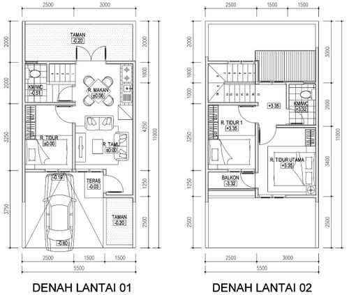 foto denah rumah tipe Alegra perumahan The Amari Bintaro