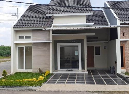 foto tampak rumah tipe 54 perumahan Green Garden Residence II